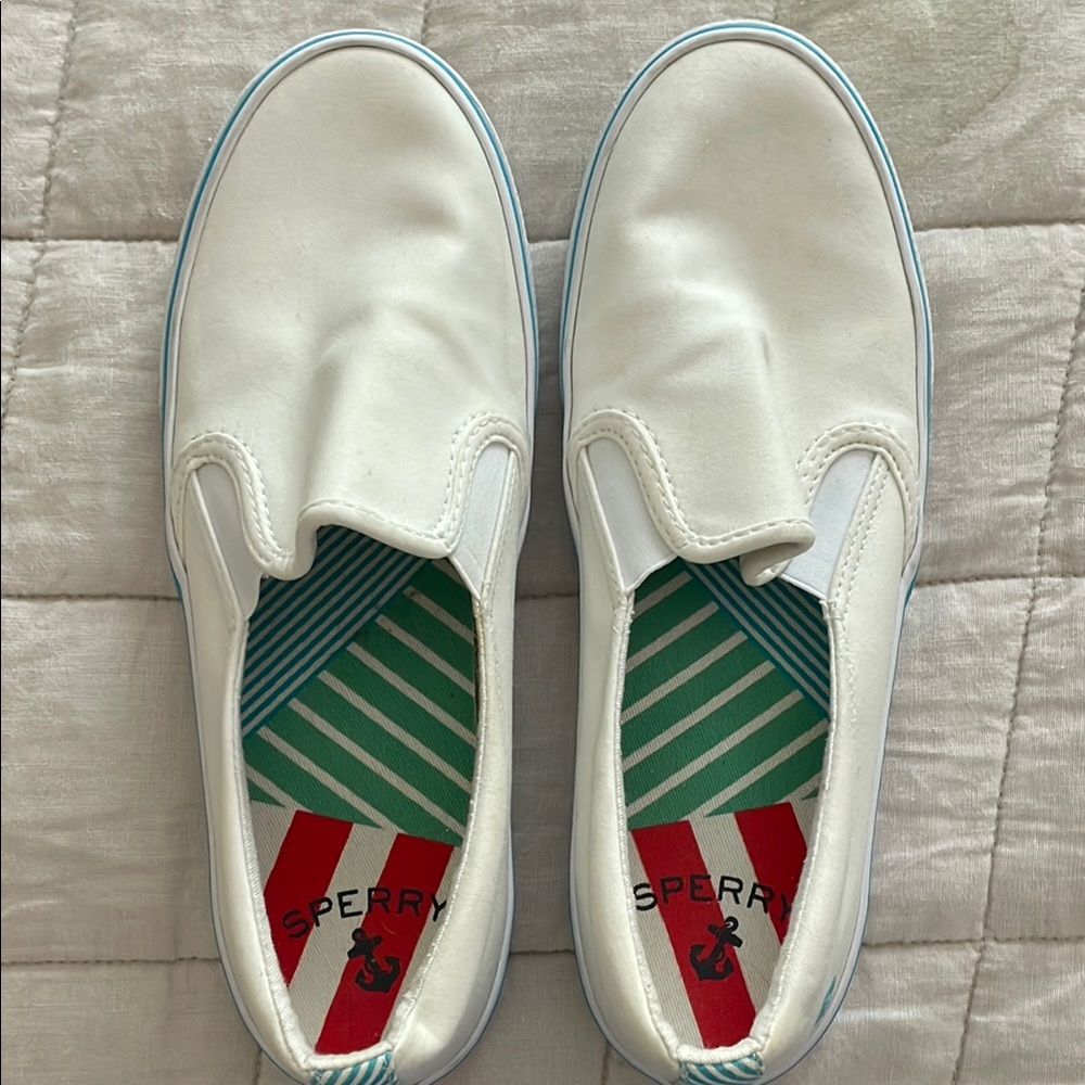 Sperry White Casual Slip-Ons